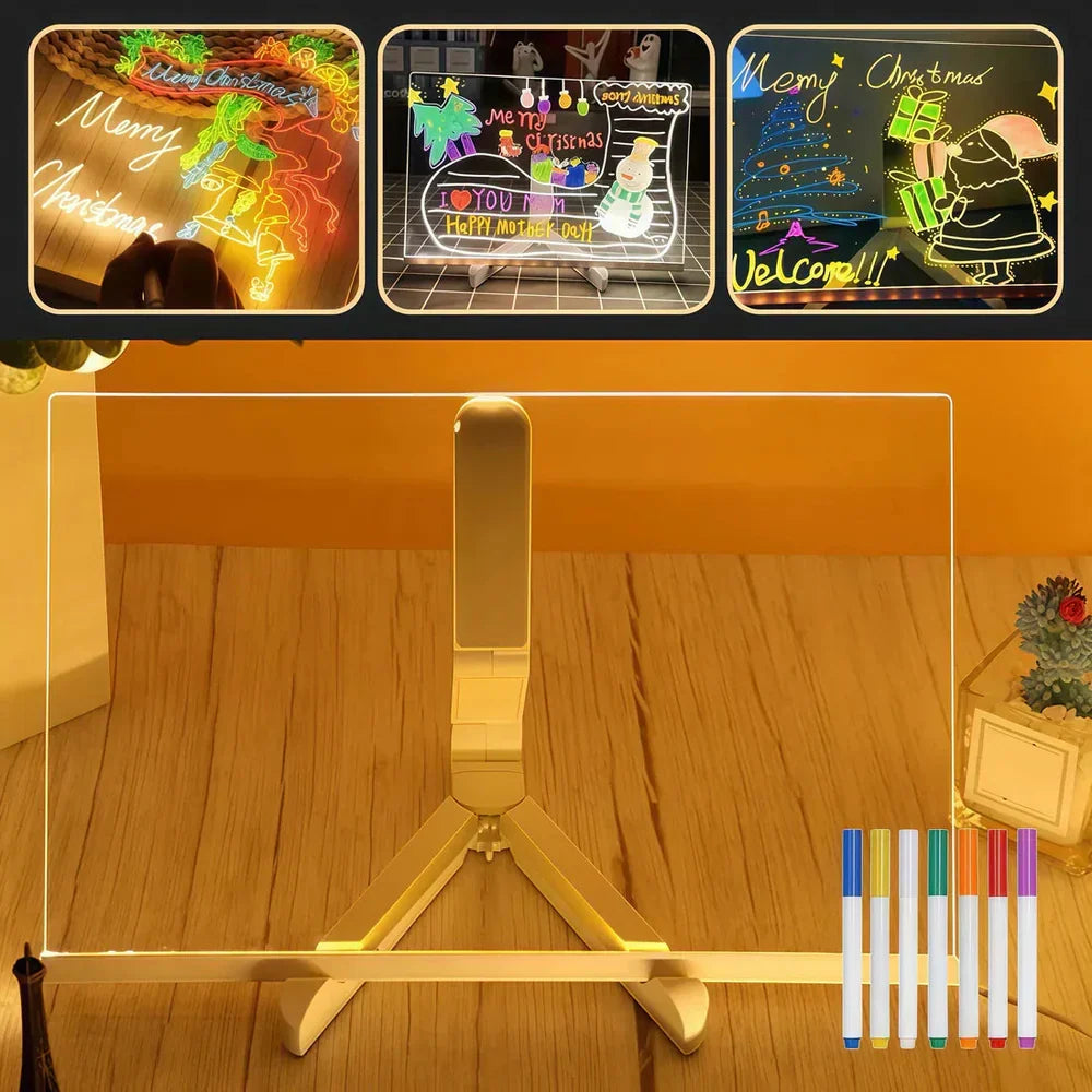 Quadro Mágico para Desenhar com Luz LED Infantil LuzPad